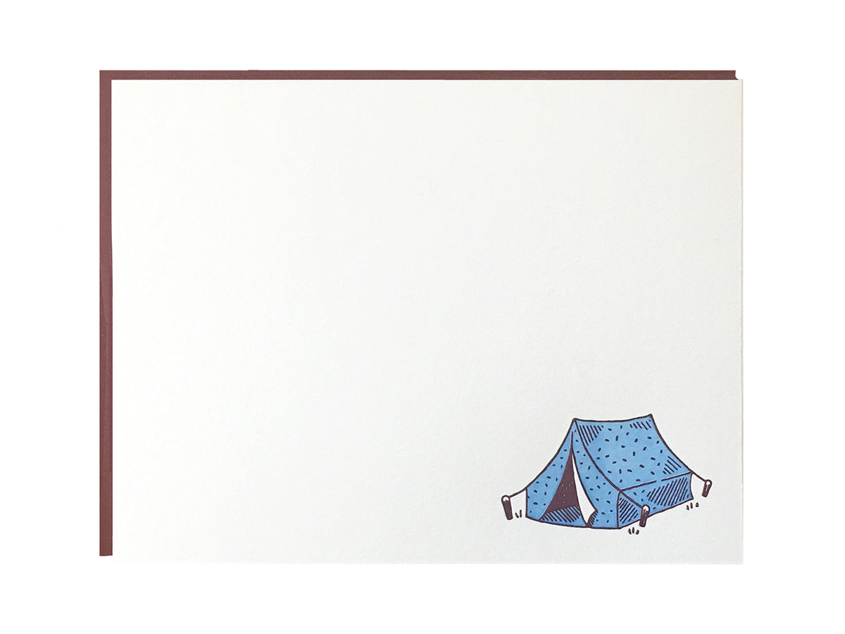 Camping Tent Flat Stationery