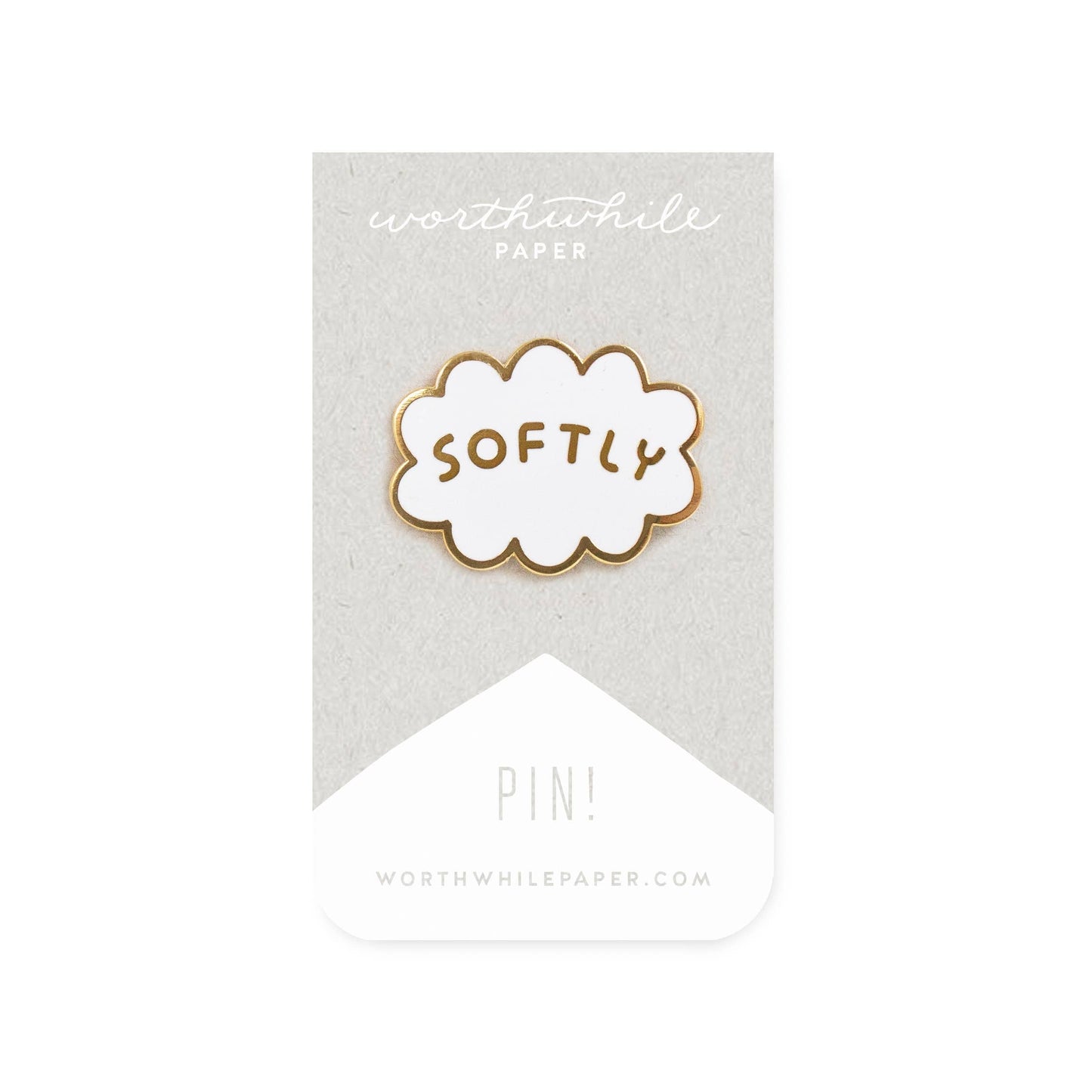 Softly Enamel Pin