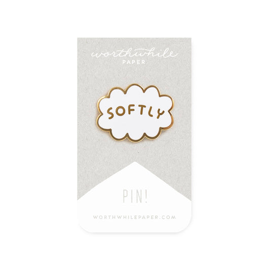 Softly Enamel Pin