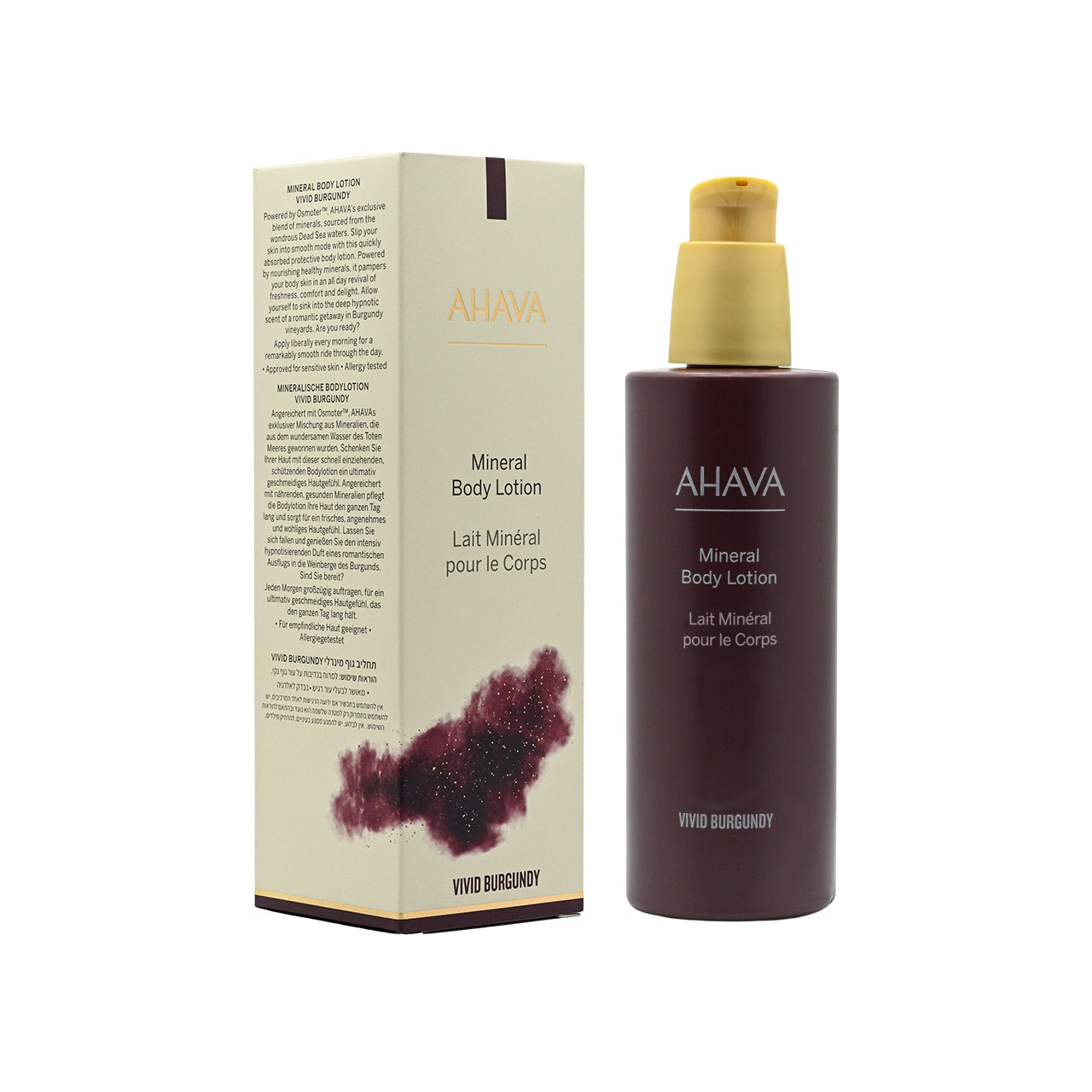 AHAVA Mineral Body Lotion Vivid Burgundy 250ml