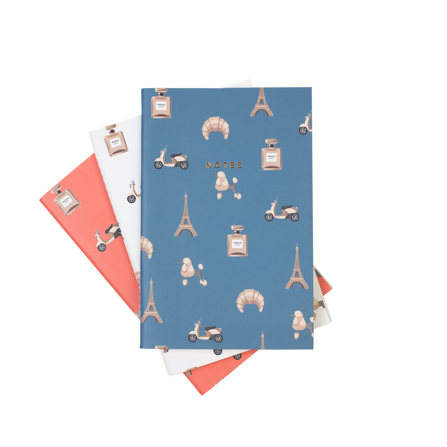 {Hadron Epoch Design Studio} Soft Bound Notebook :: Mini :: Paris :: Set of 3