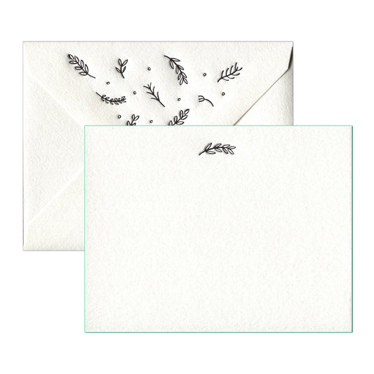 {Ink Meets Paper} Social Stationery Notecards :: Botanics :: Set of 8