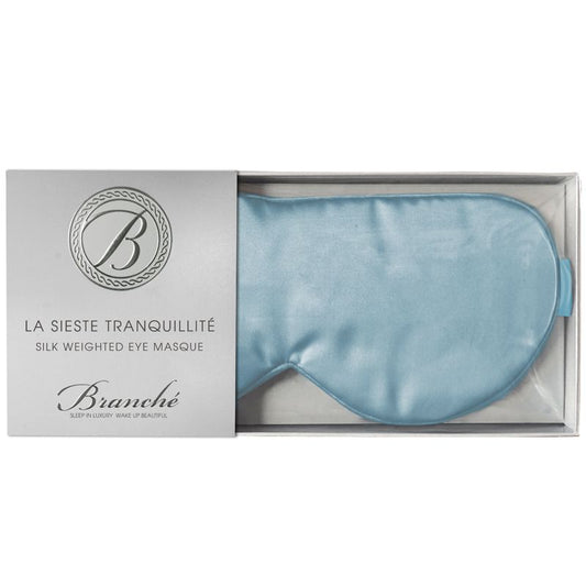 Branche La Sieste Tranquillite Silk Weighted Eye Masque - Blue