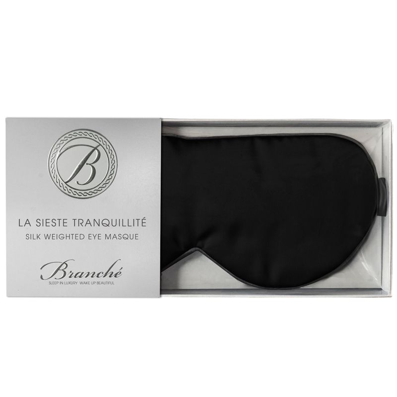 Branche La Sieste Tranquillite Silk Weighted Eye Masque - Black