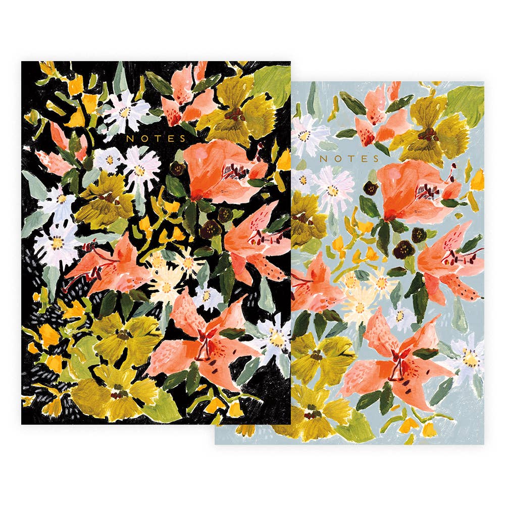 {Seedlings} Plantable Seed Paper Notebooks Set :: Set of 2 :: Vintage Floral