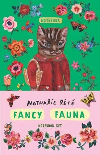 {Chronicle Books} Nathalie Lété Fancy Fauna Notebooks :: Set of 2