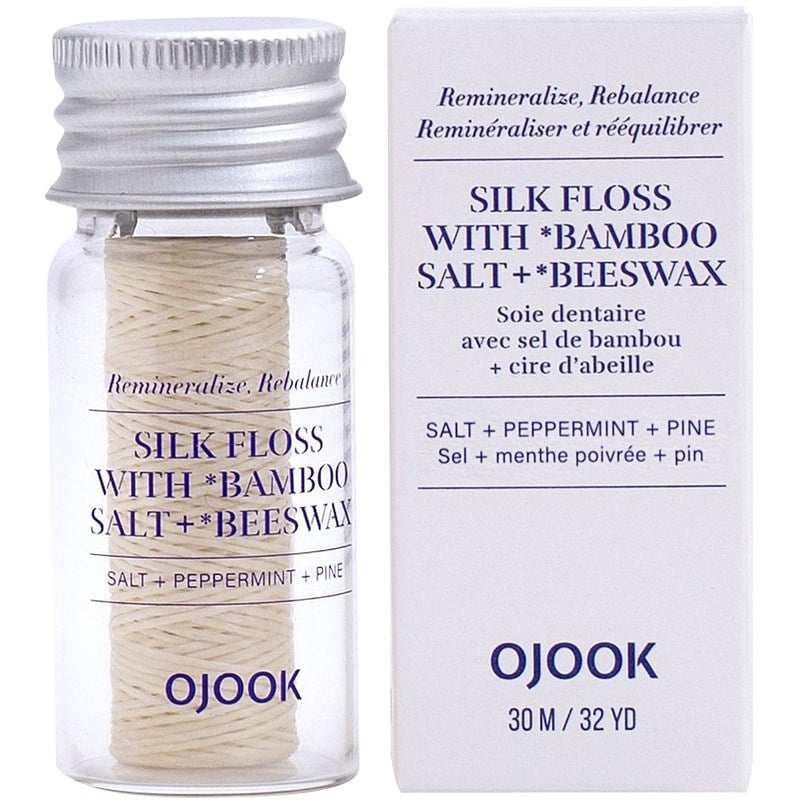 OJOOK Silk Floss with Bamboo Salt and Beeswax (32 yds) with box