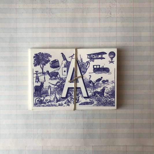 {Parcel} French Monogram Notecards :: A