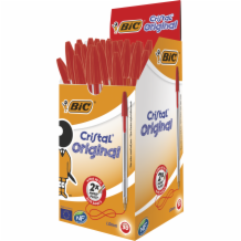 Bic Crystal Red  50x50's