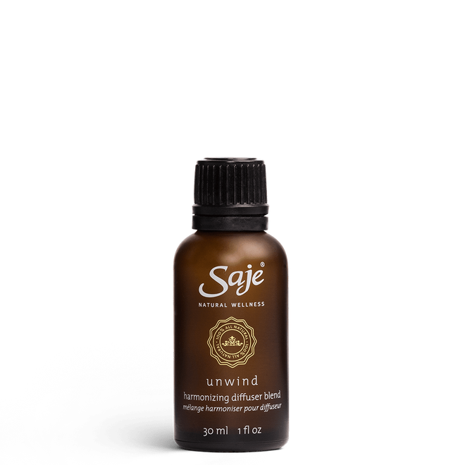 Saje Unwind Harmonizing Diffuser Blend Relax Let Go Warm Hug Calming 30ml NEW