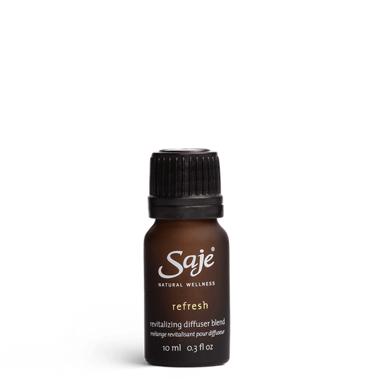Saje Refresh Energizing Diffuser Blend Naturally Rejuvenate Formulated 10ml NEW
