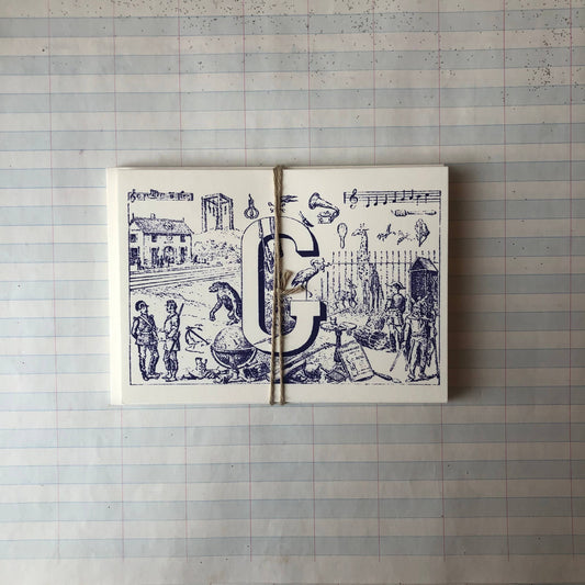{Parcel} French Monogram Notecards :: G