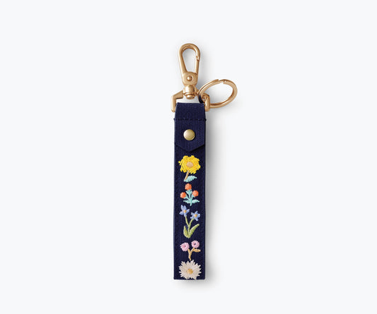 Bramble Embroidered Key Ring