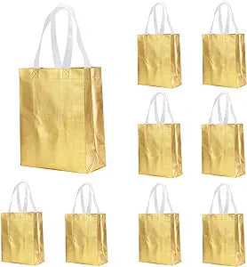 Patterned Gold/silver Giftbag Medium  12xMedium