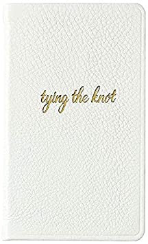 Tying the Knot White Leather Journal