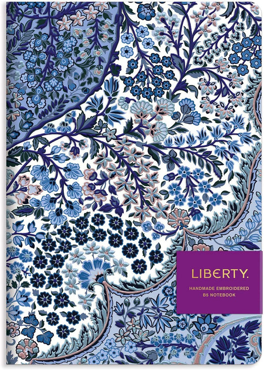 {Chronicle Books} Liberty London Handmade B5 Embroidered Journal : Tanjore Gardens