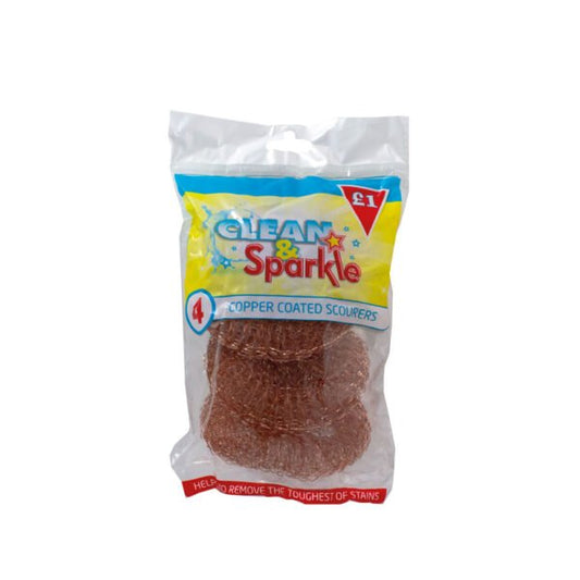 Clean & Sparkle Stainless Steel Scourers s							  10x4's