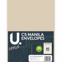 C Manilla Envelopes  1x25pk