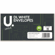 Dl White Envelopes  1x40pk