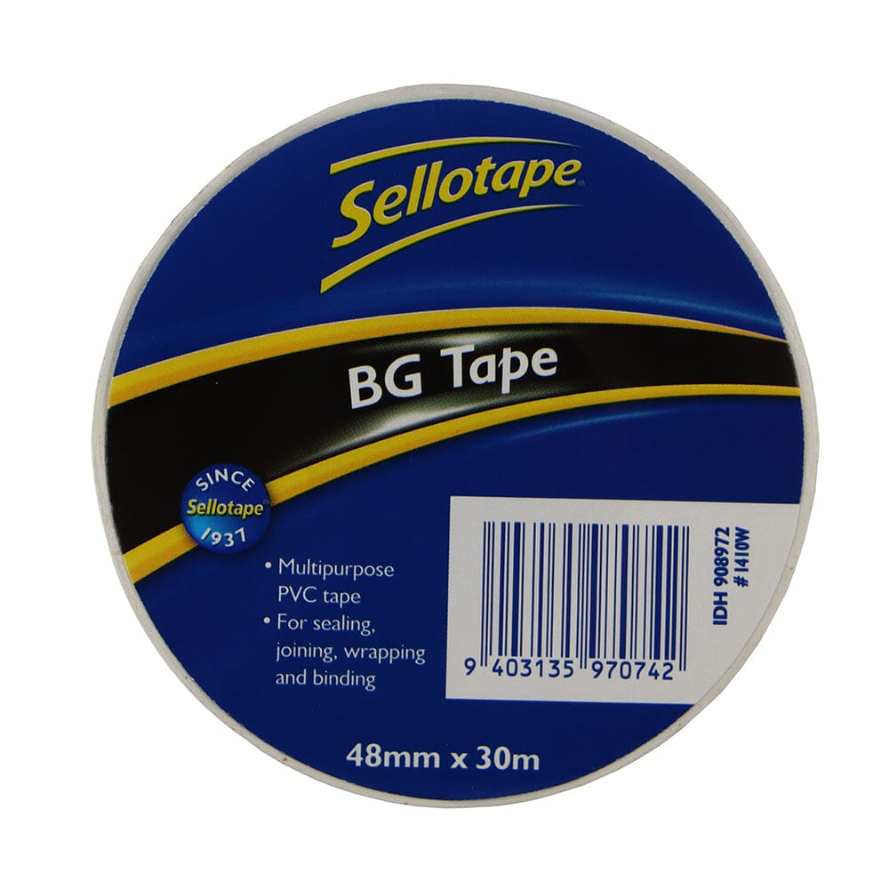 Sellotape 1410W BG Tape White 48mm x 30m