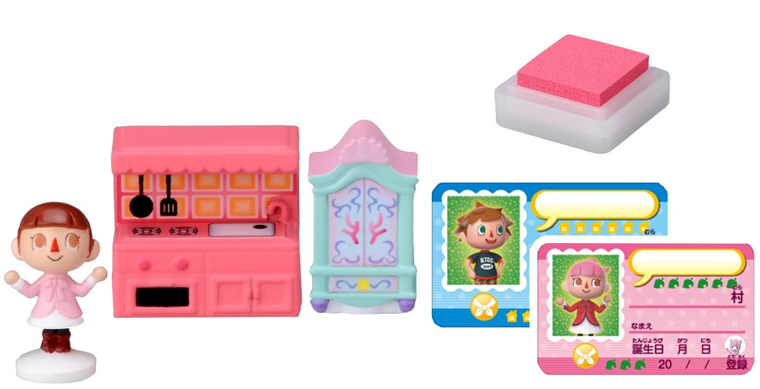 Tobidase Animal Crossing Character Stamp Collection (Girls and Furniture) 49071