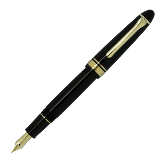 Sailor Fountain Pen Profit Casual Gold Trim Black Extra Fine 11-0570-120 NEW