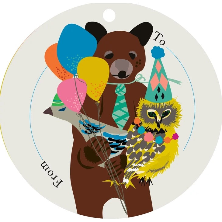 {Elizabeth Grubaugh} Bear and Friends Gift Tags :: Set of 8