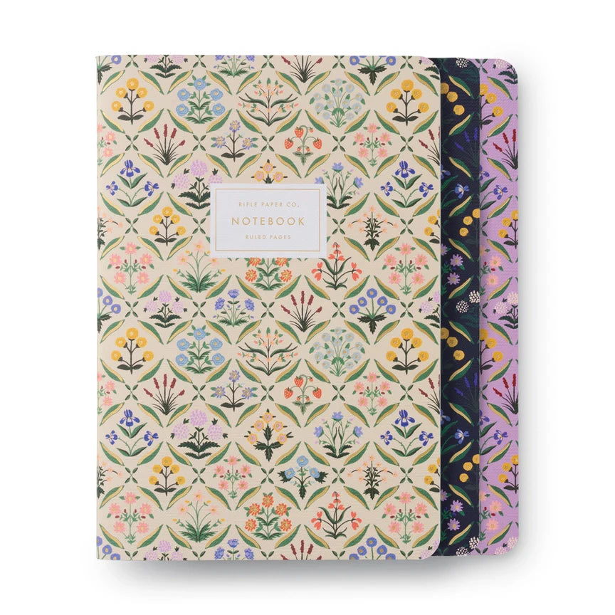 {Rifle Paper Co.} Stitched Notebooks :: Estee :: Set of 3