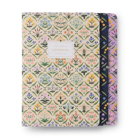 {Rifle Paper Co.} Stitched Notebooks :: Estee :: Set of 3