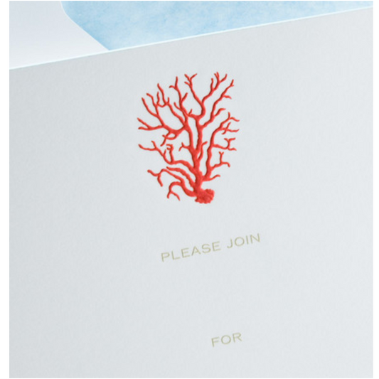 Fill In Invitations -  Coral