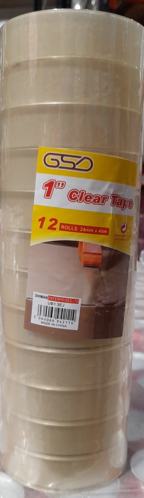 Gsd Clear Tape  12x1"