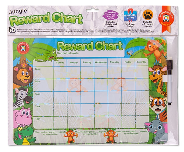 Edvantage - Magnetic Rewards Chart - Jungle