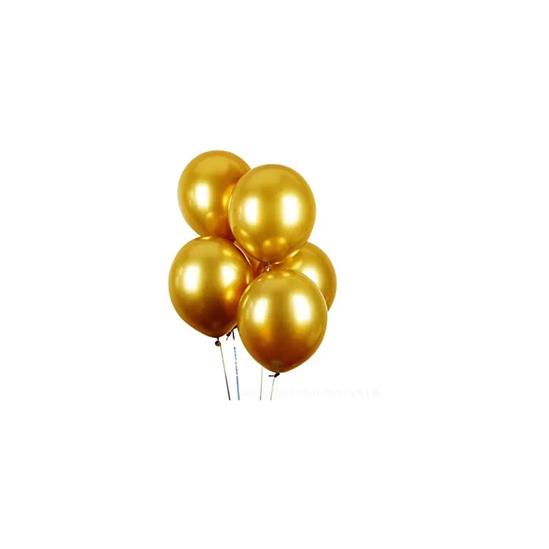 Gsd Metallic Ballons Gold Print  12x12pk