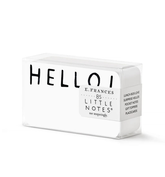 {E. Frances Paper} 85 Little Notes :: Hello