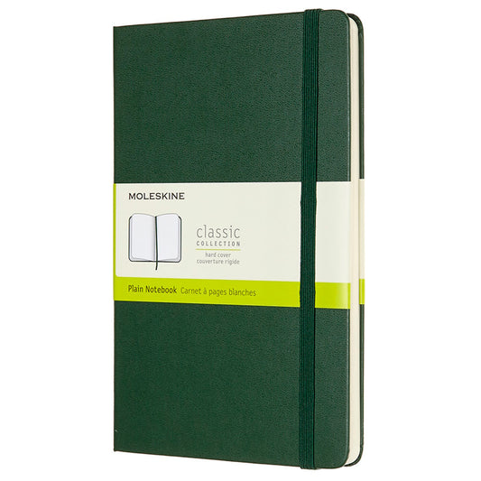 Moleskine Notebook Large Plain Myrtle Green Hard