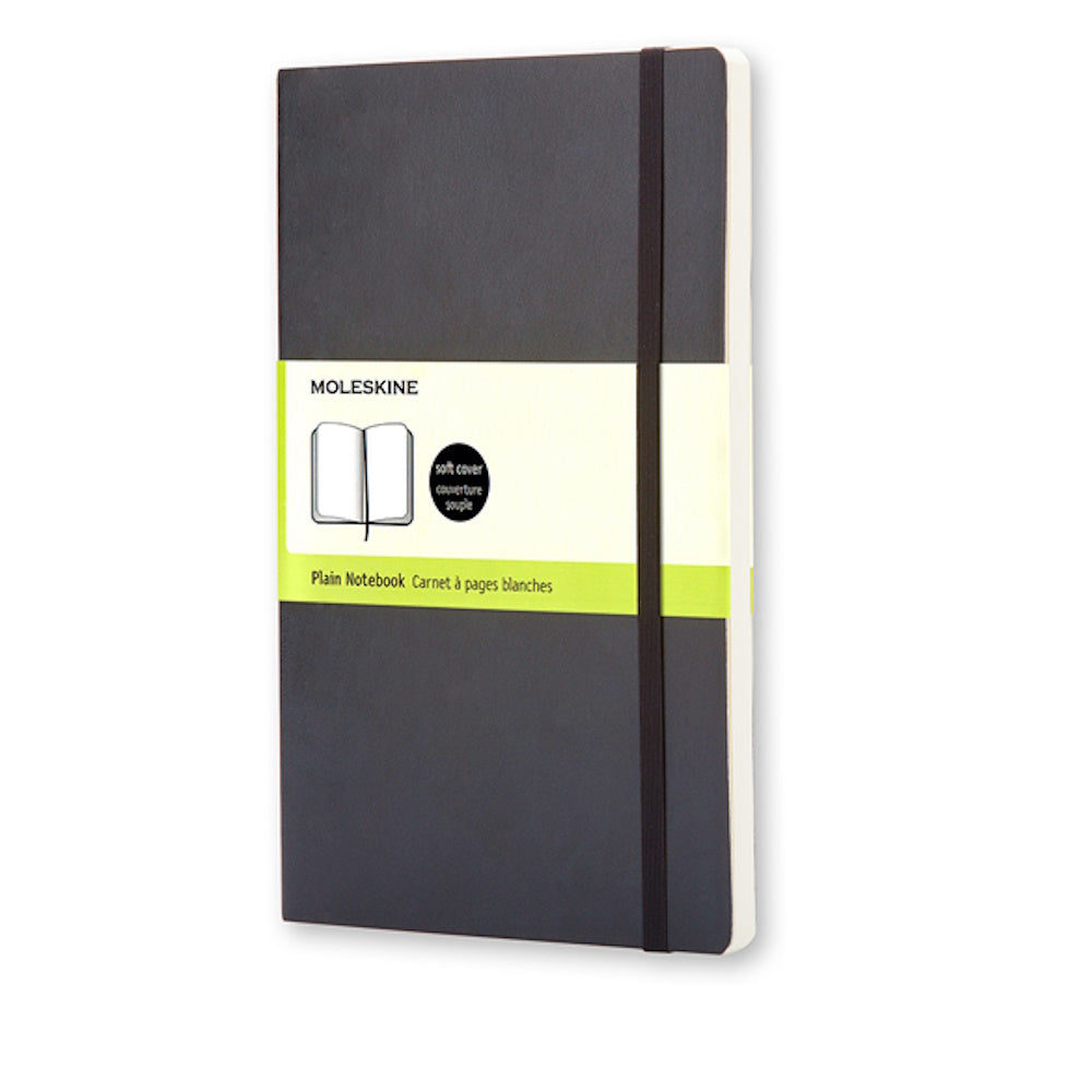 Moleskine Notebook Large Plain Black Soft