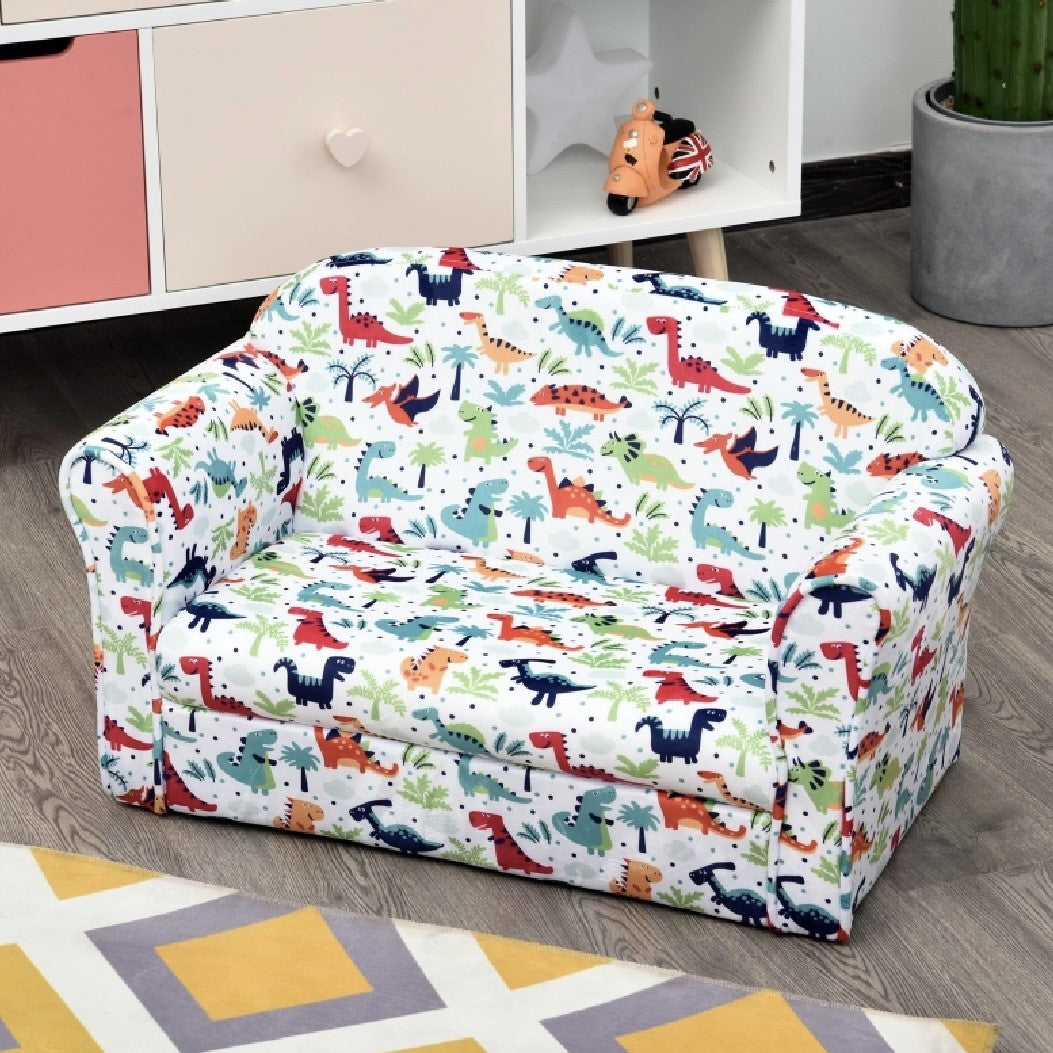 Children’s Dinosaur Design Armchair | Multicoloured | 3-9 Years