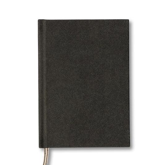 Matere A5 Charcoal Leather Layflat Hardcover Notebook