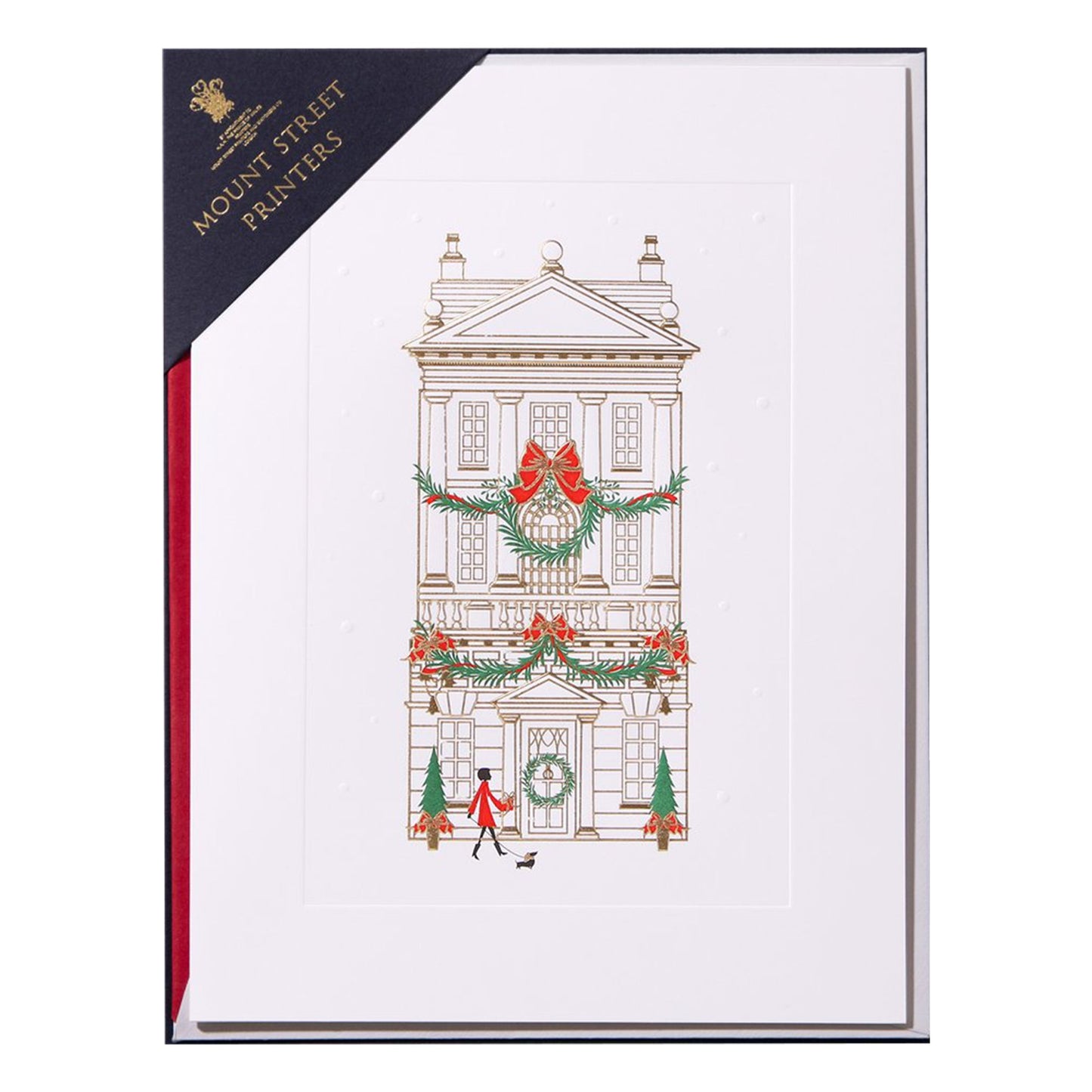 Mount Street Printers Holiday House Christmas Card Set of 8 - La Gent Thoughtful Gifts