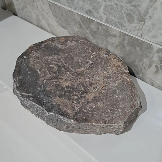 Natural Grey Marble Soap Dish