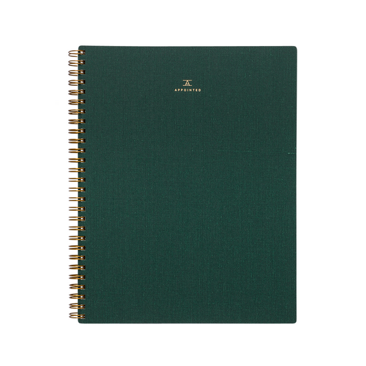 Appointed Hunter Green Notebook