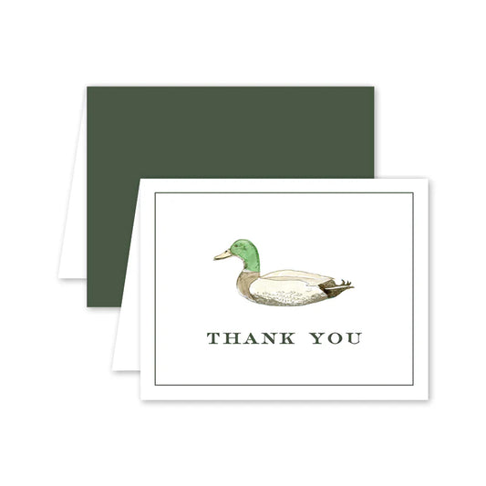 {Dogwood Hill} Sportsman Mallard Thank You Notecards :: Set of 8