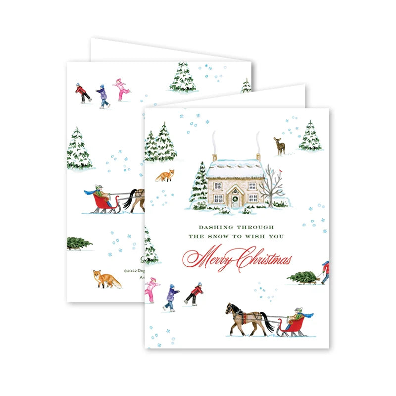 {Dogwood Hill} Oh What Fun Holiday Notecards :: Set of 8