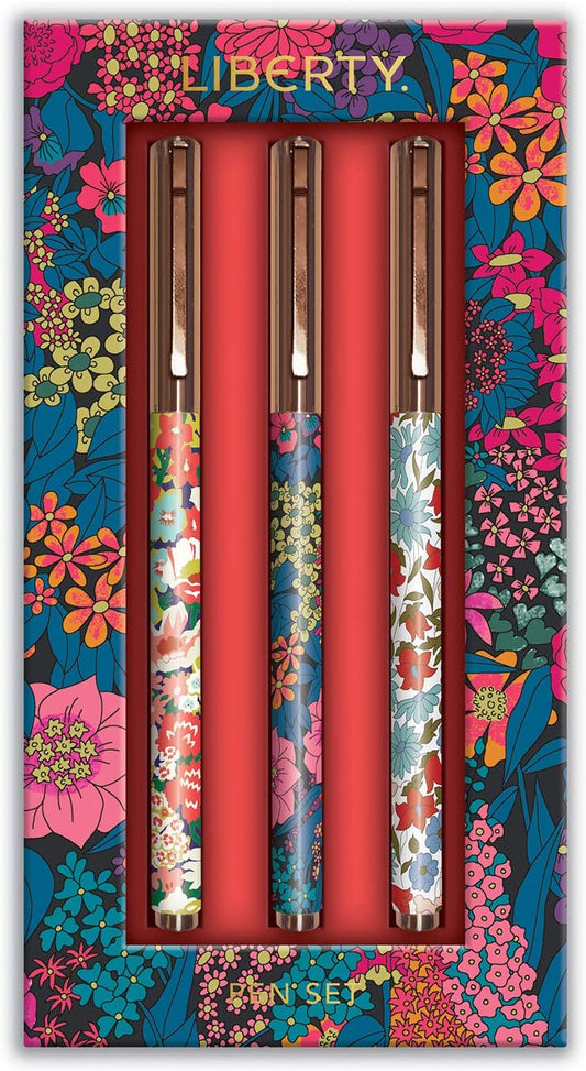 {Chronicle Books} Liberty London Everyday Floral Pens :: Set of 3