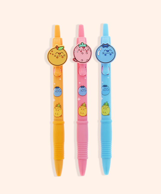 Pusheen Fruits 3-Pen Set