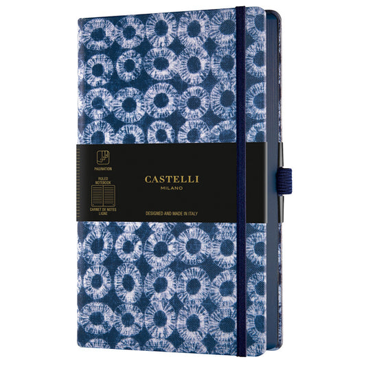 Castelli Notebook Shibori A5 Ruled Rings