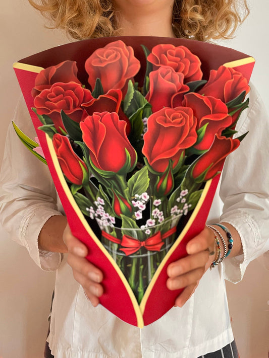 Red Roses | Pop Up Card