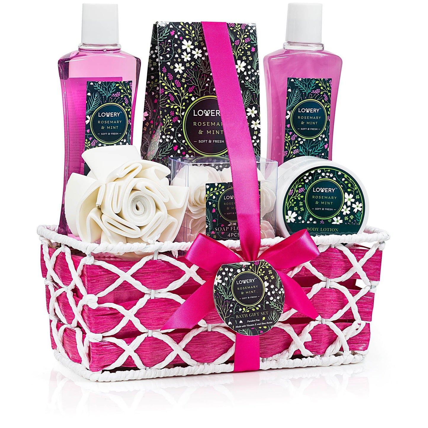 Rosemary and Mint Gift Set  - 9Pc Home Spa Kit
