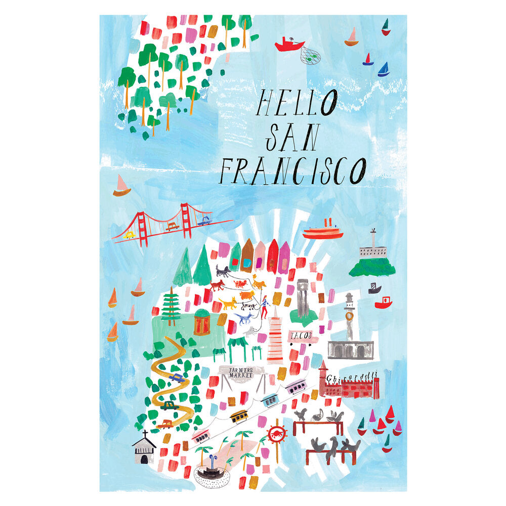 {Mr. Boddington's Studio} Hello San Francisco Art Print