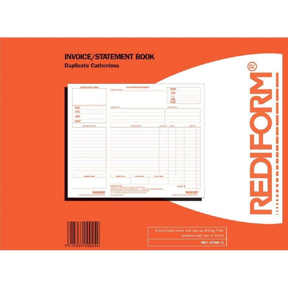 Rediform Book RTINV/2 Invoice Statement Duplicate 50 Leaf